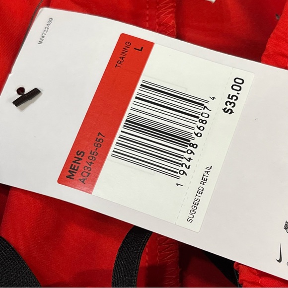 Nike Red Basketball Shorts Large Training - Picture 3 of 9